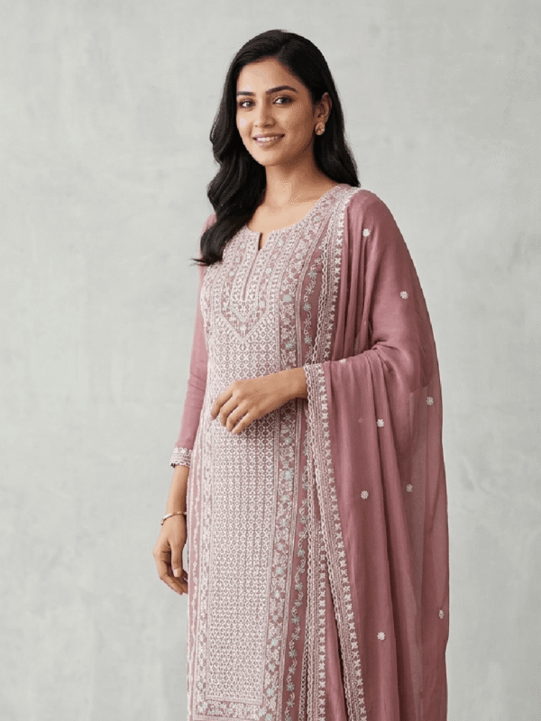 Embroidery Three Piece