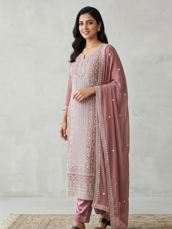 Embroidery Three Piece