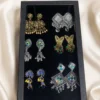 Earrings 6 pis combo box