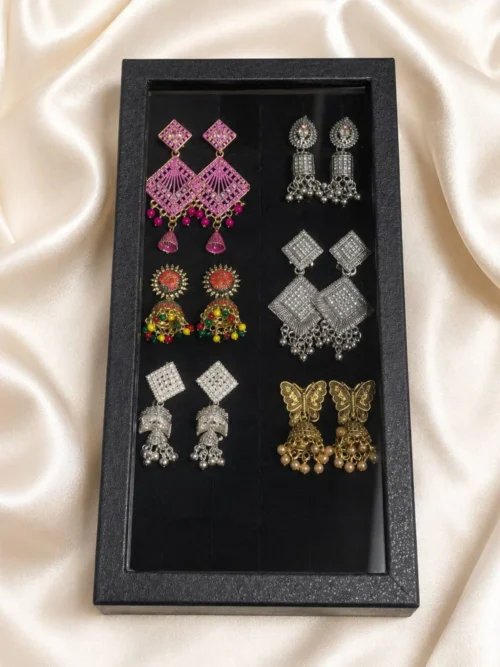 Earrings 6 pis combo box
