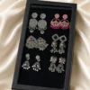 Earrings 6 pis combo box