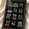 Earrings 12 pis combo box
