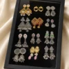 Earrings 12 pis combo box