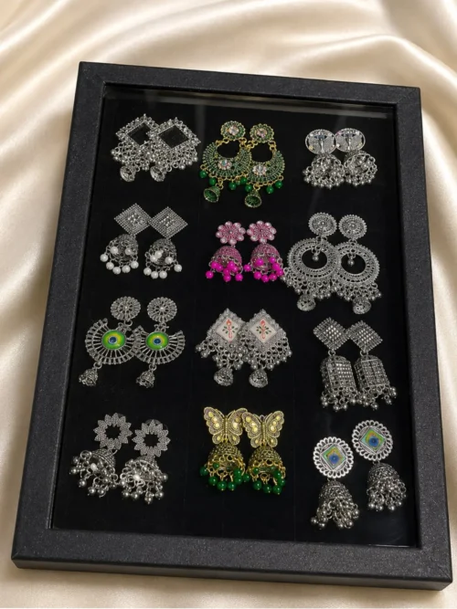 Earrings 12 pis combo box