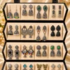 Earrings 16 pis combo box
